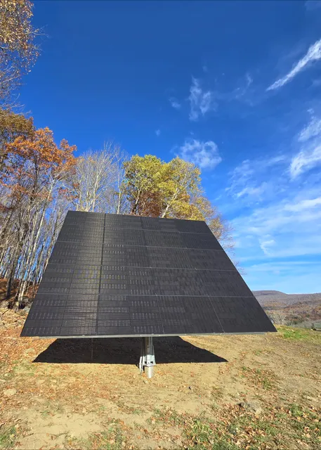 Rooftop solar panel installation in New Ashford, MA by New England Solar+Green