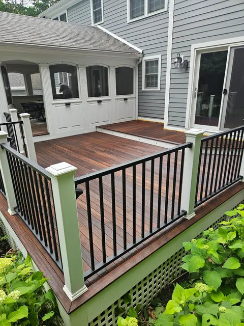 Deck staining