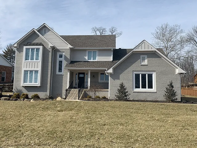 3-lite casement windows.