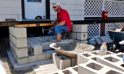 Cinder Block Steps