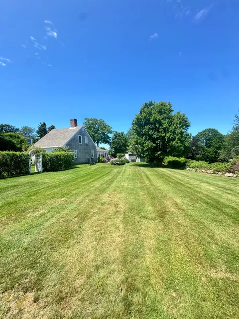 Freshly mowed Cape Cod property