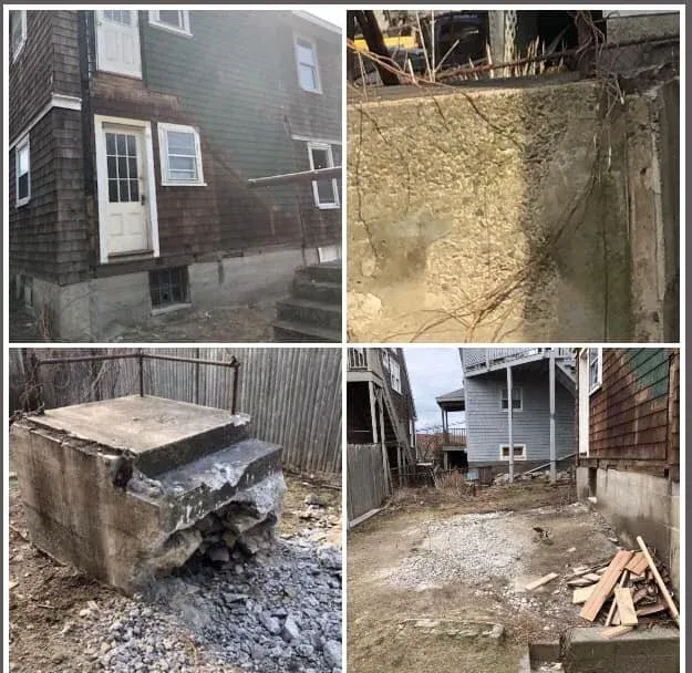 Cement stair demolition