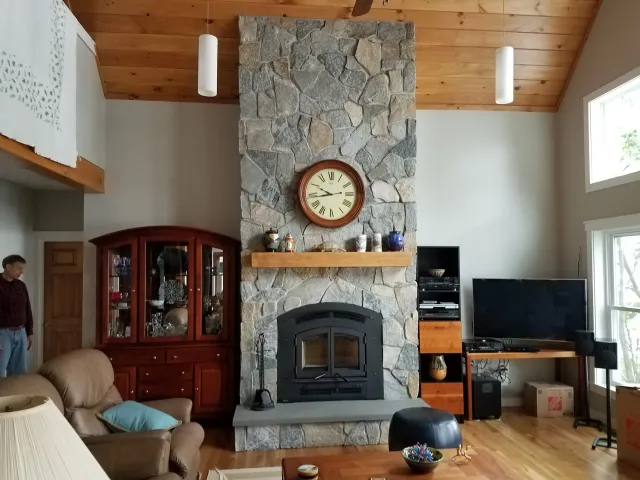 Natural Stone with hearth