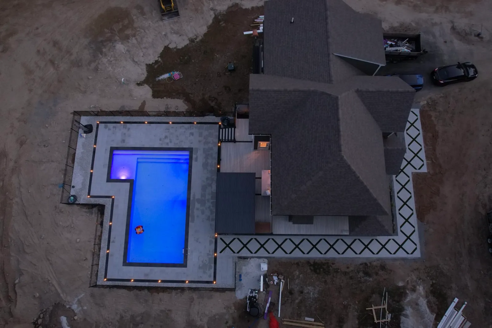 Pool and patio landscape design