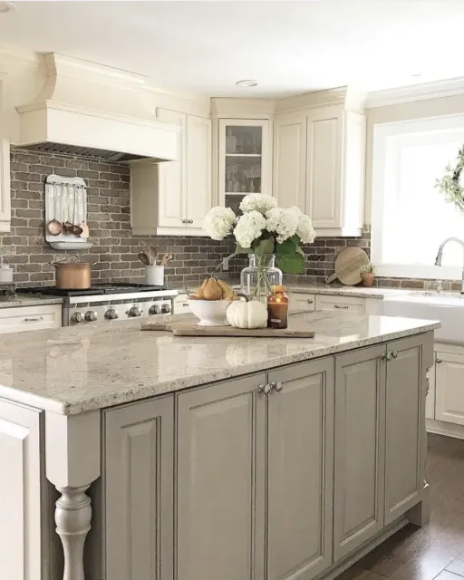 Granite countertop fabricated and installed by Precision Granite Works — New Hampshire kitchen project