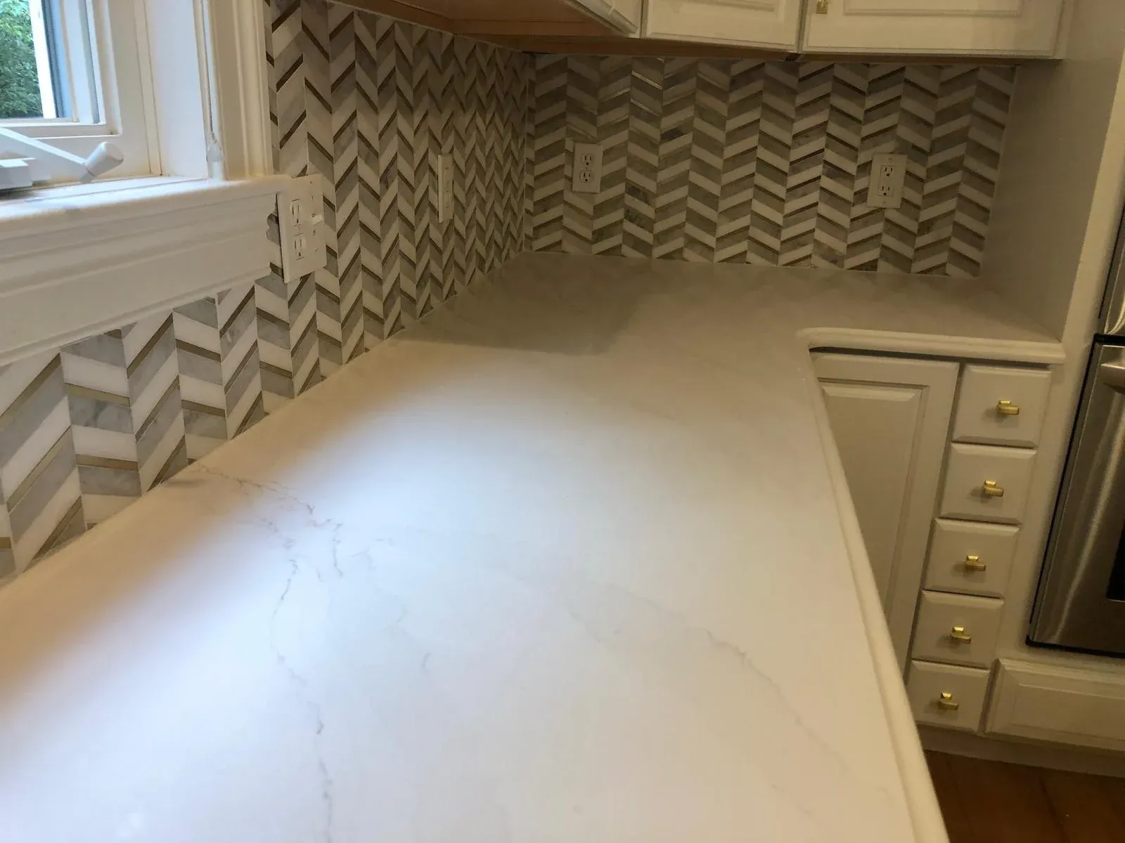 Completed residential flooring by Souza Installation