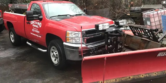 Snow removal truck