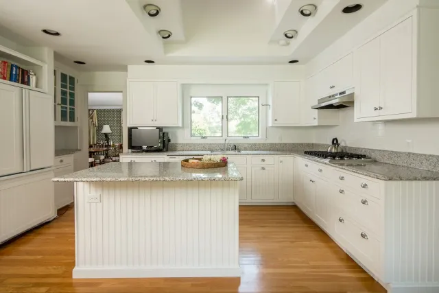 White Beadboard Kitchen Design Project - Bedford NY