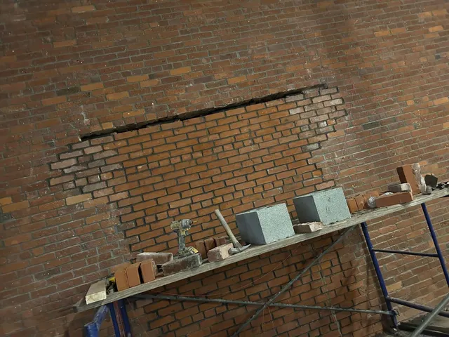 Commercial brick loading dock infill by Concrete Solutions LLC Massachusetts