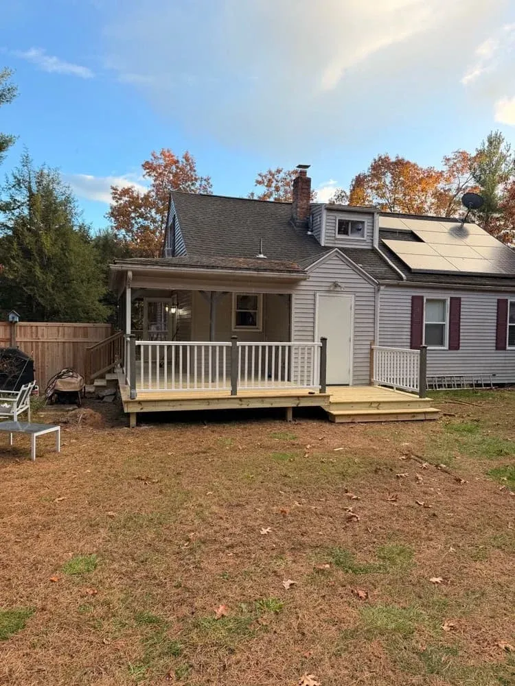 Recently completed outdoor living area