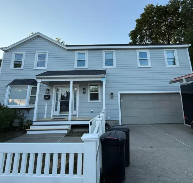 Needham Massachusetts home after siding replacement