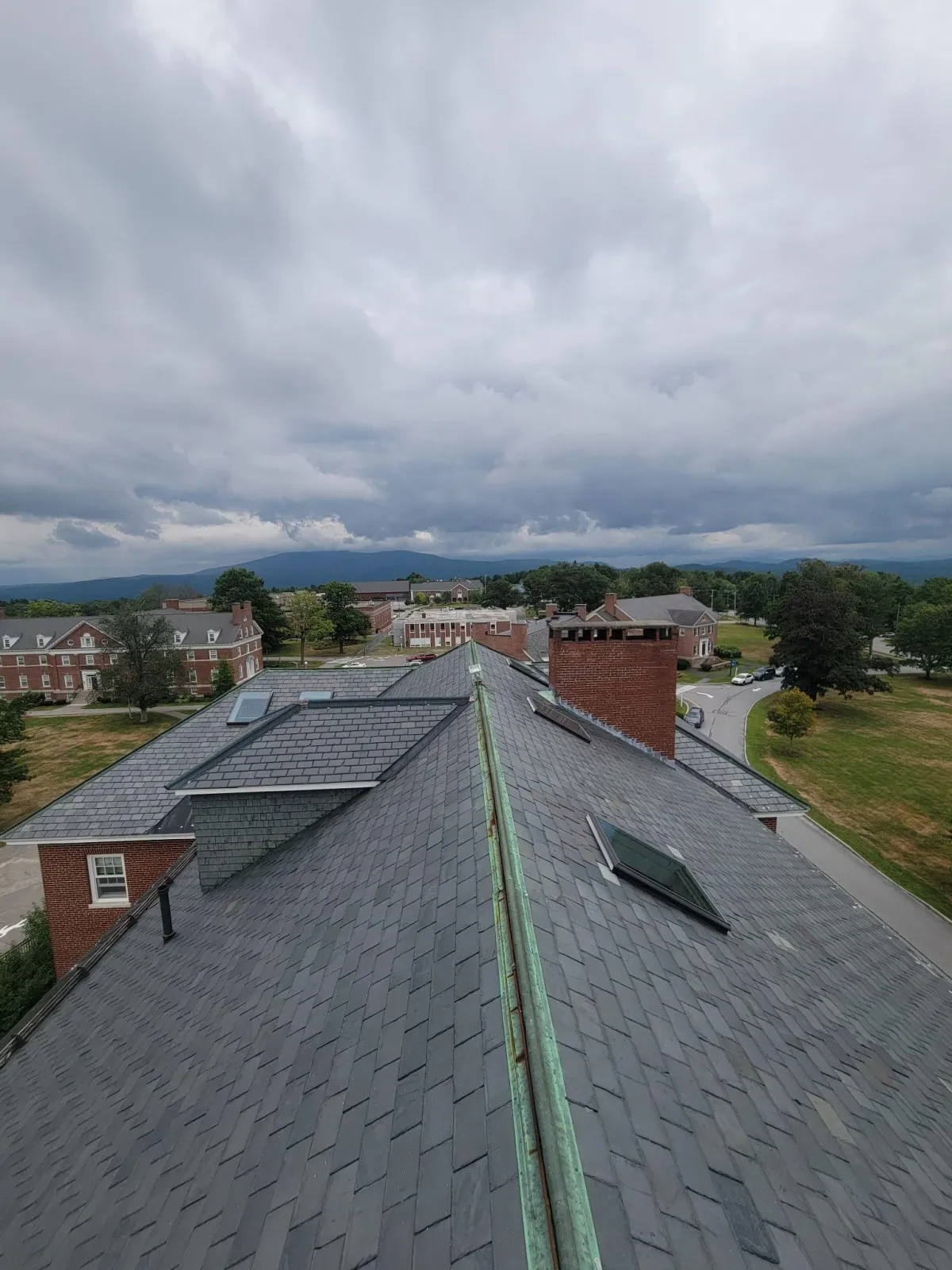 Completed commercial campus roof replacement by Northpoint Roofing in New London NH