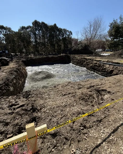 Foundation excavation for residential ADU construction