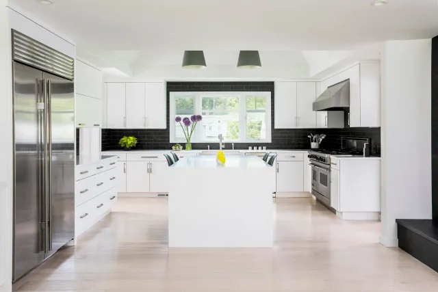 Modern Black and White Kitchen