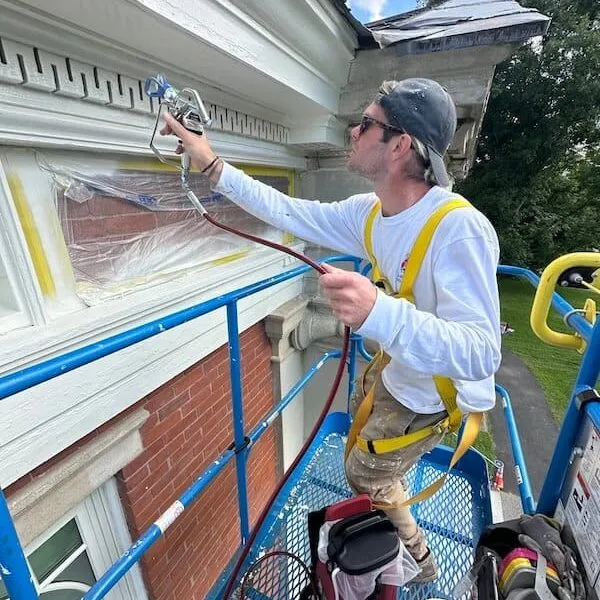 mindful painting company team painting home exterior best painters western mass