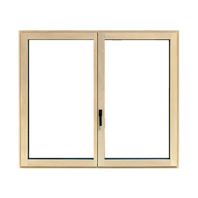 Synergic wood-aluminium window