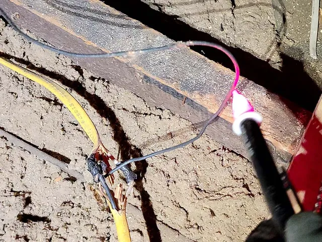 Electrical wire testing and inspection by Bergeron Contracting certified electrician Worcester MA