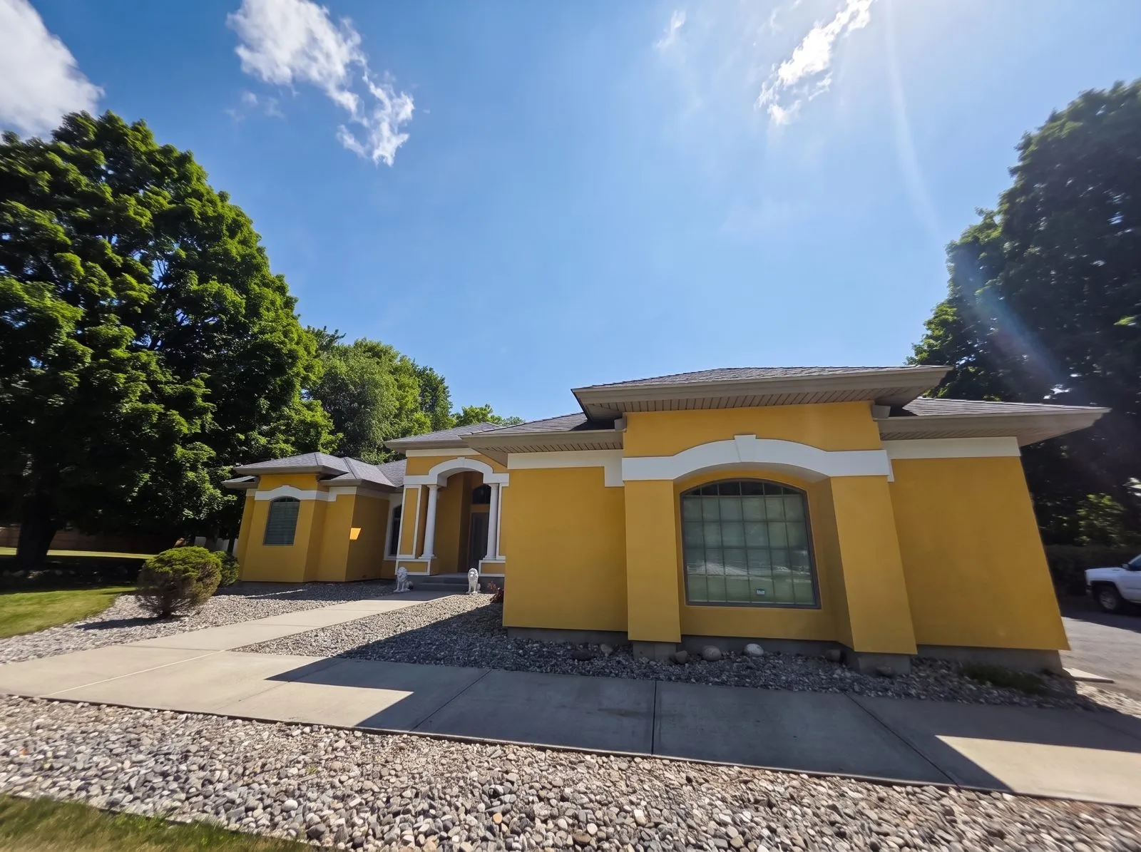 Stucco exterior — after