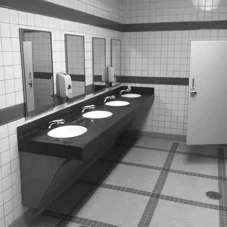 Restroom Renovation, School, Occupied Space Renovation