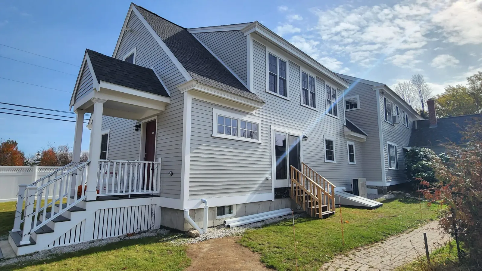 exterior home freshly paint