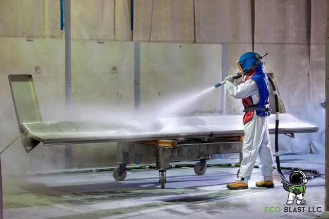Eco Blast LLC - Mobile Sandblasting & Powerwashing Service! work photo