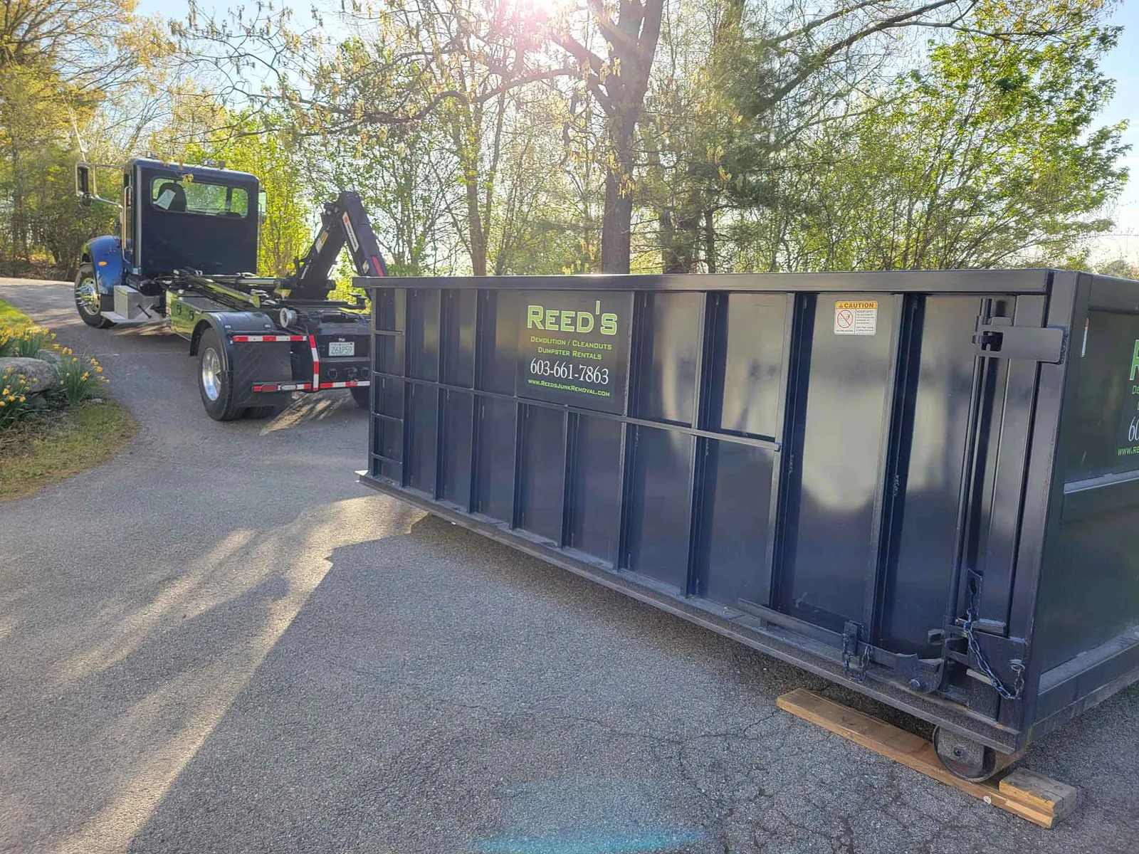 work photo from reedsdumpsters.com