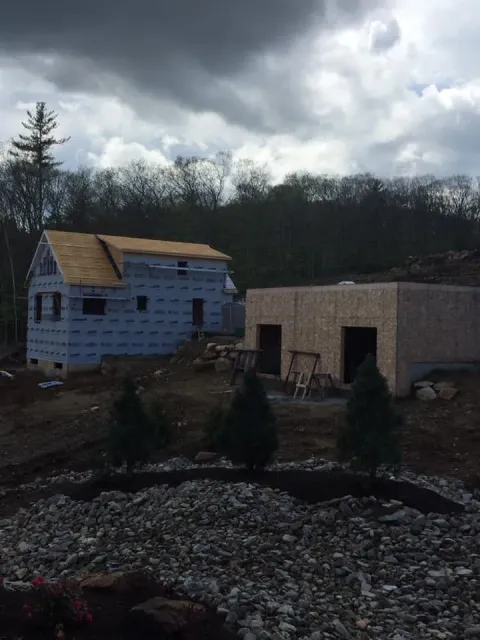Residential home being constructed by Gilbert Electric