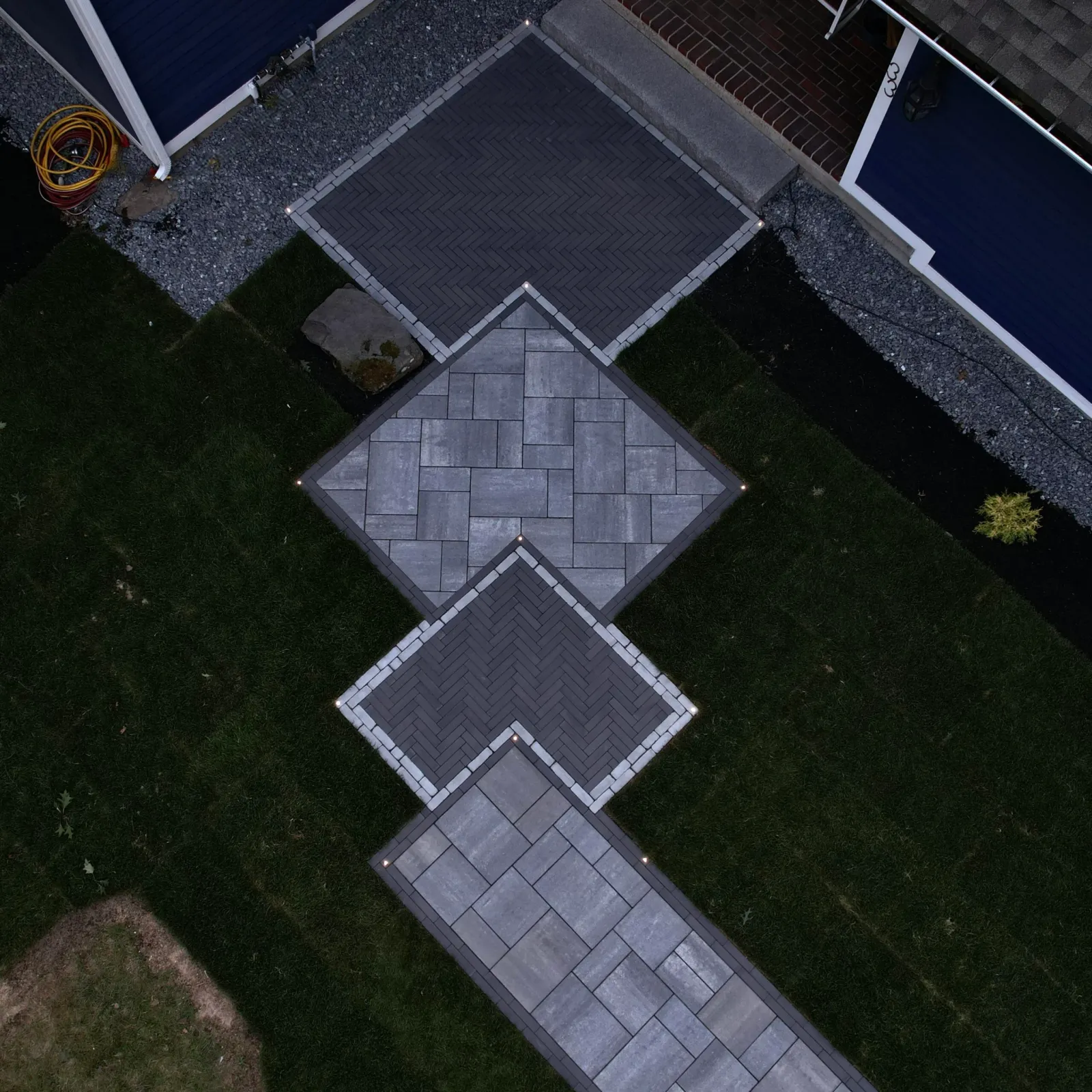 Geometric walkway - best hardscapes near me