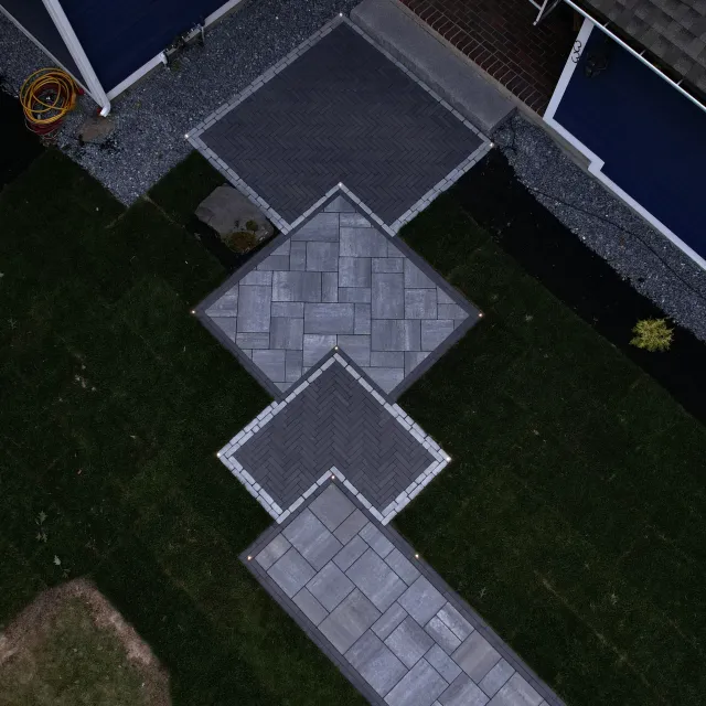 Geometric walkway - best hardscapes near me