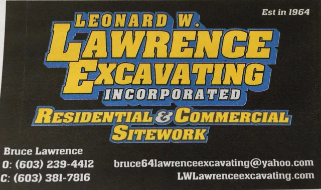 Leonard W Lawrence Excavating Inc work photo