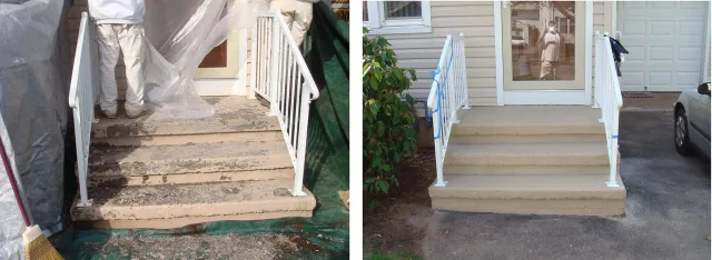Before & After Concrete Steps