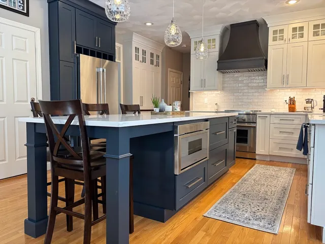 renovated kitchen in Lunenburg, Massachusetts