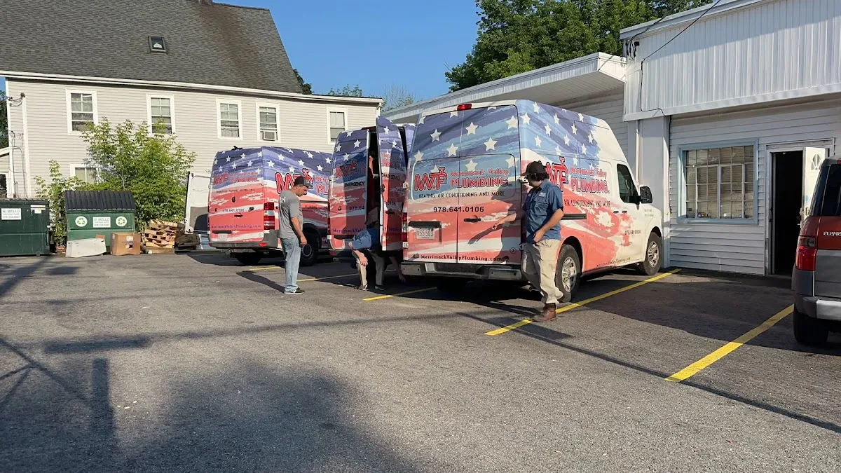 Branded service vans at the Haverhill shop