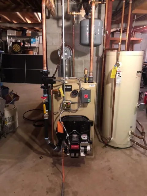 Olofson's Oil Burner Service work photo