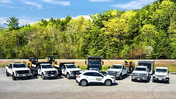 the GSM fleet consisting of one SUV, a Jeep, 6 trucks and other various CAT brand construc