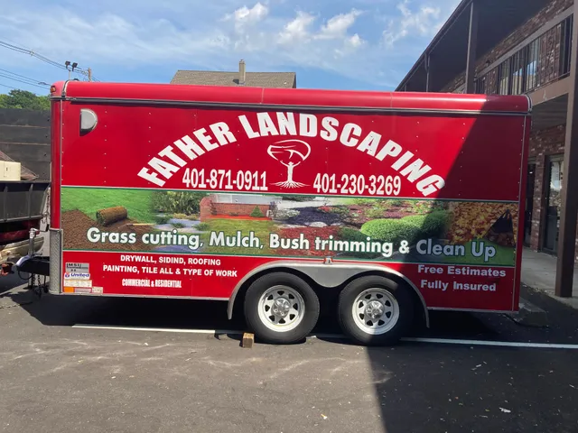 Father Landscaping work photo