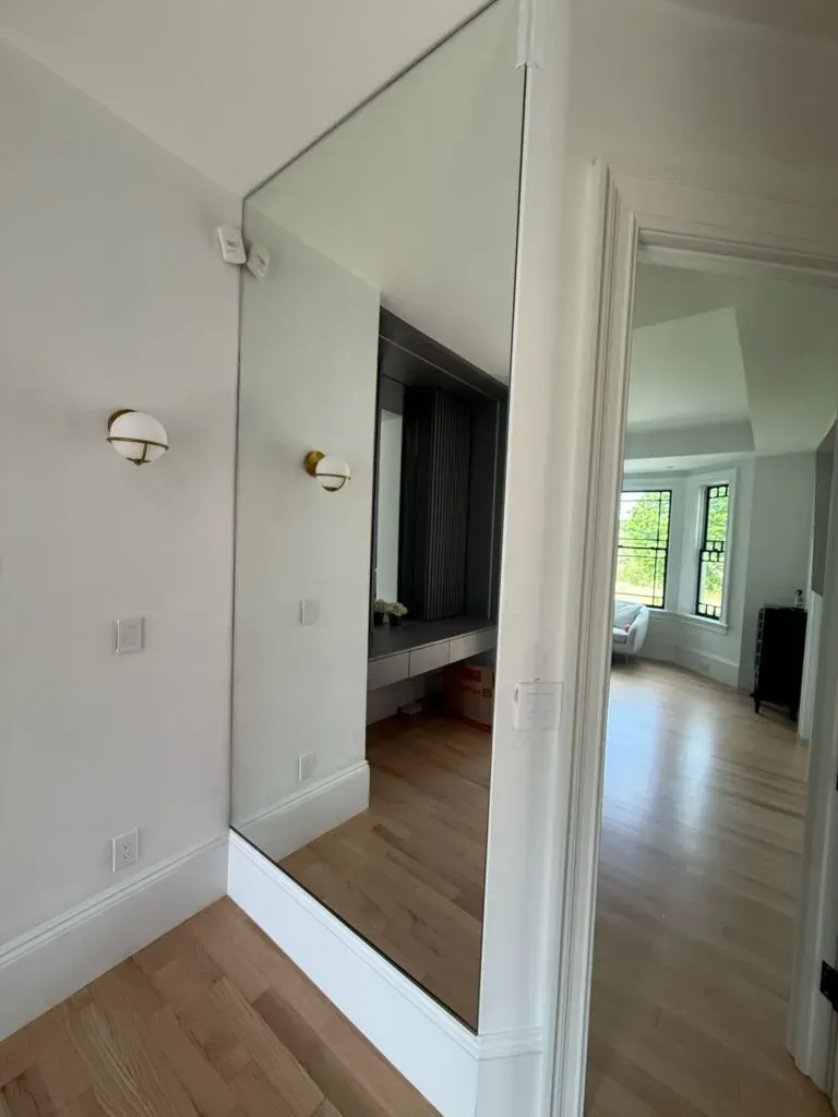 Custom mirror installation