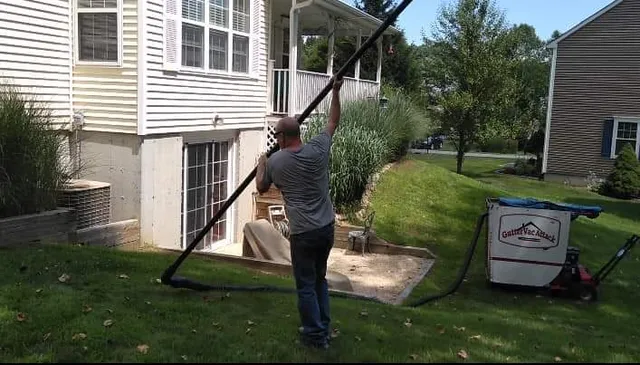 GUTTER VAC ATTACK CALL work photo
