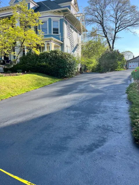 Restored residential driveway