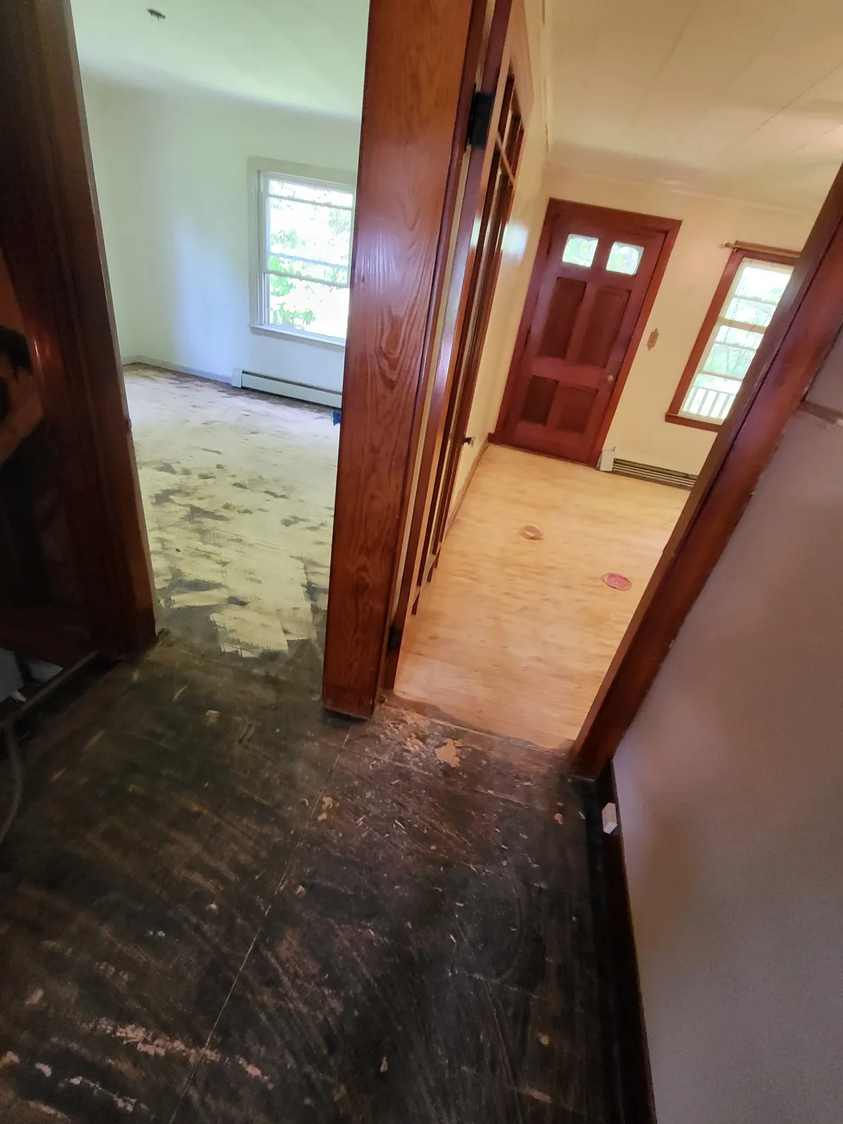 Hardwood floor wide