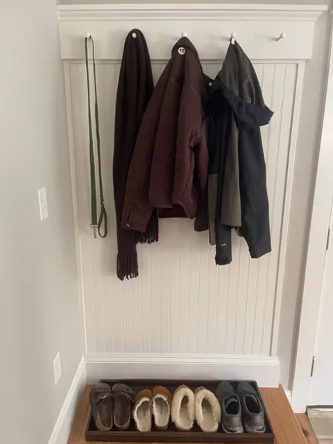 Entry way coat hooks
