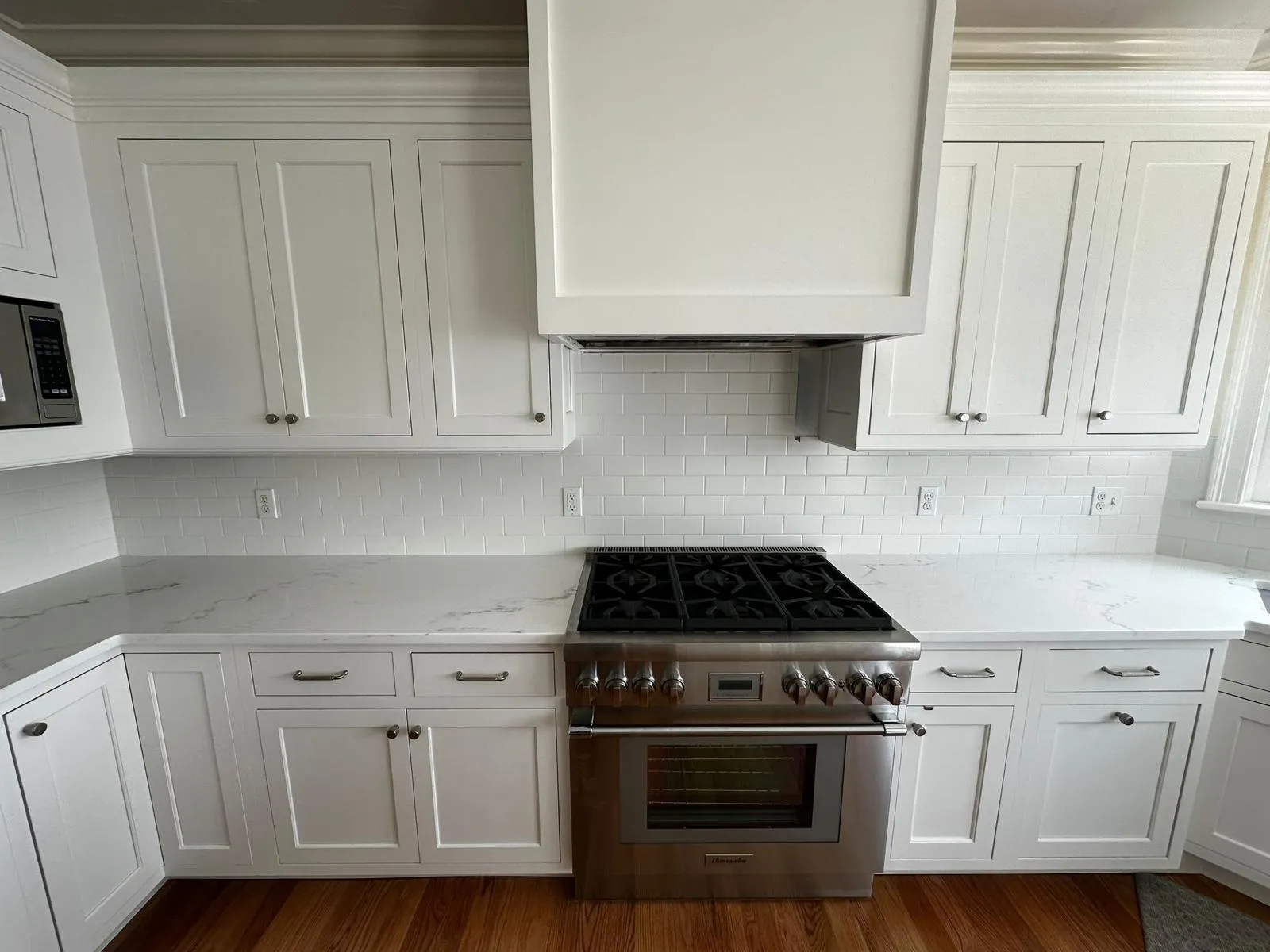 White quartz finished work