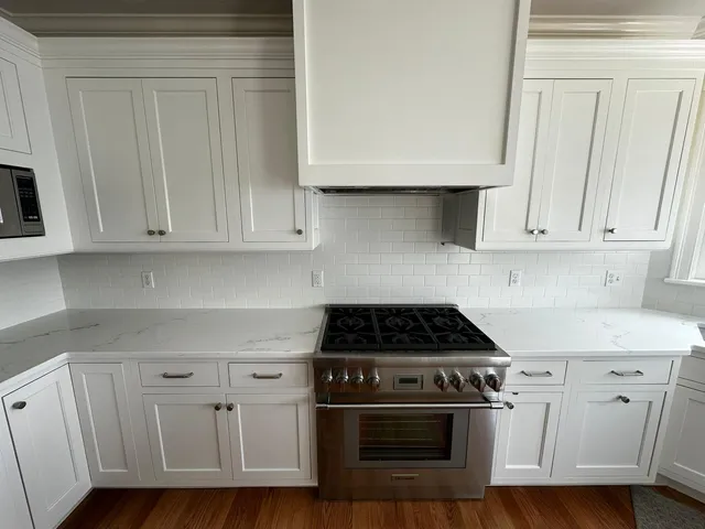White quartz finished work