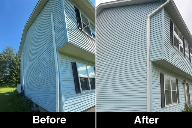 Professional gutter cleaning work