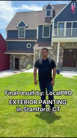 Exterior painting project film in Stamford, Connecticut