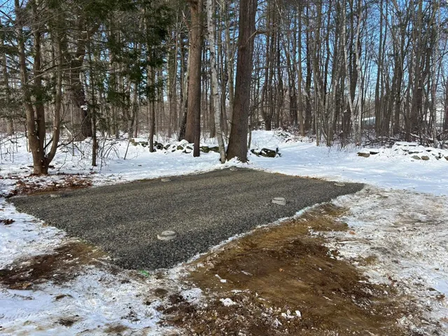 Foundation pad and gravel base preparation in Hampton, New Hampshire