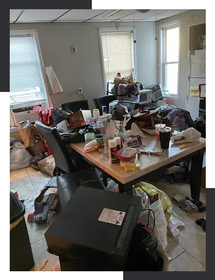 trash in the table