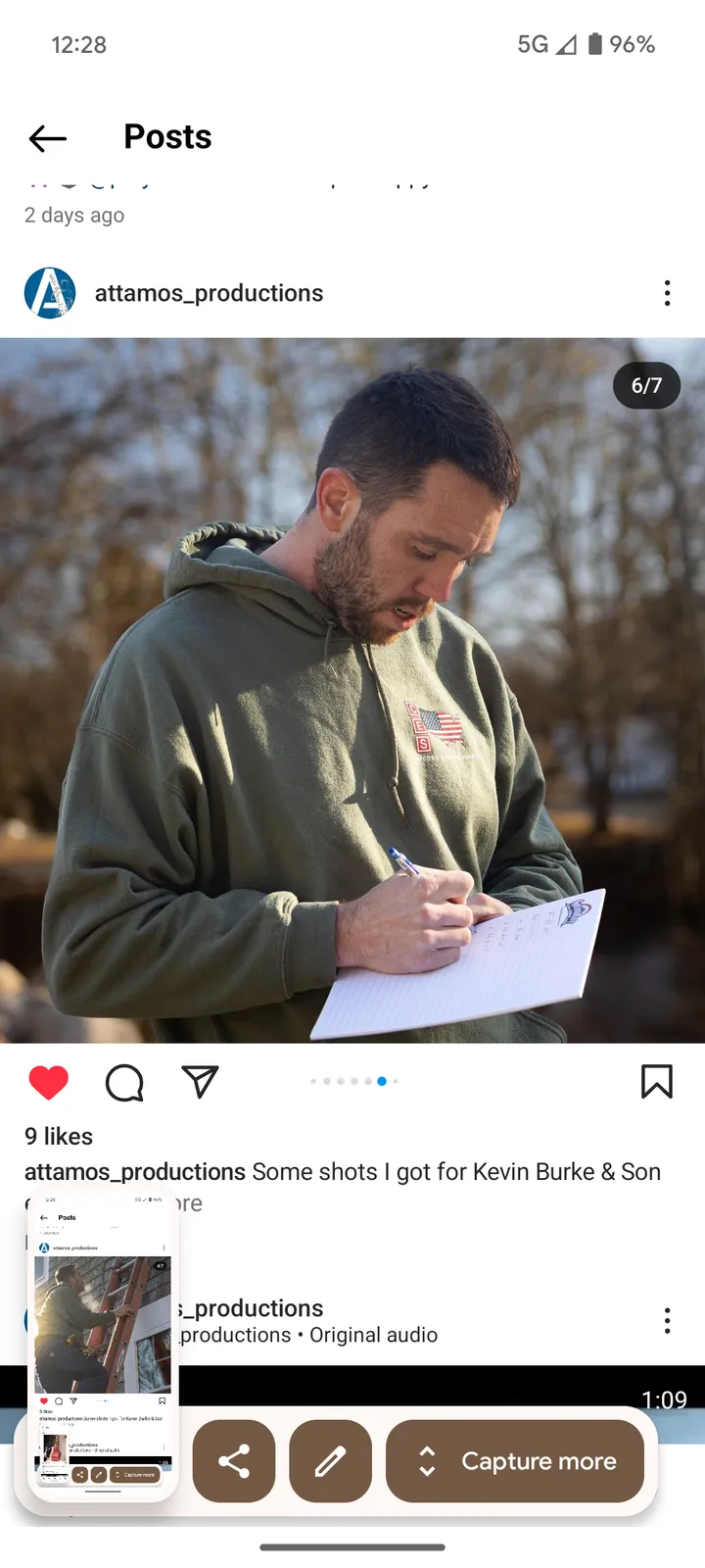 work photo from Google listing