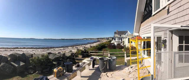 Demolition project of a home on the coast