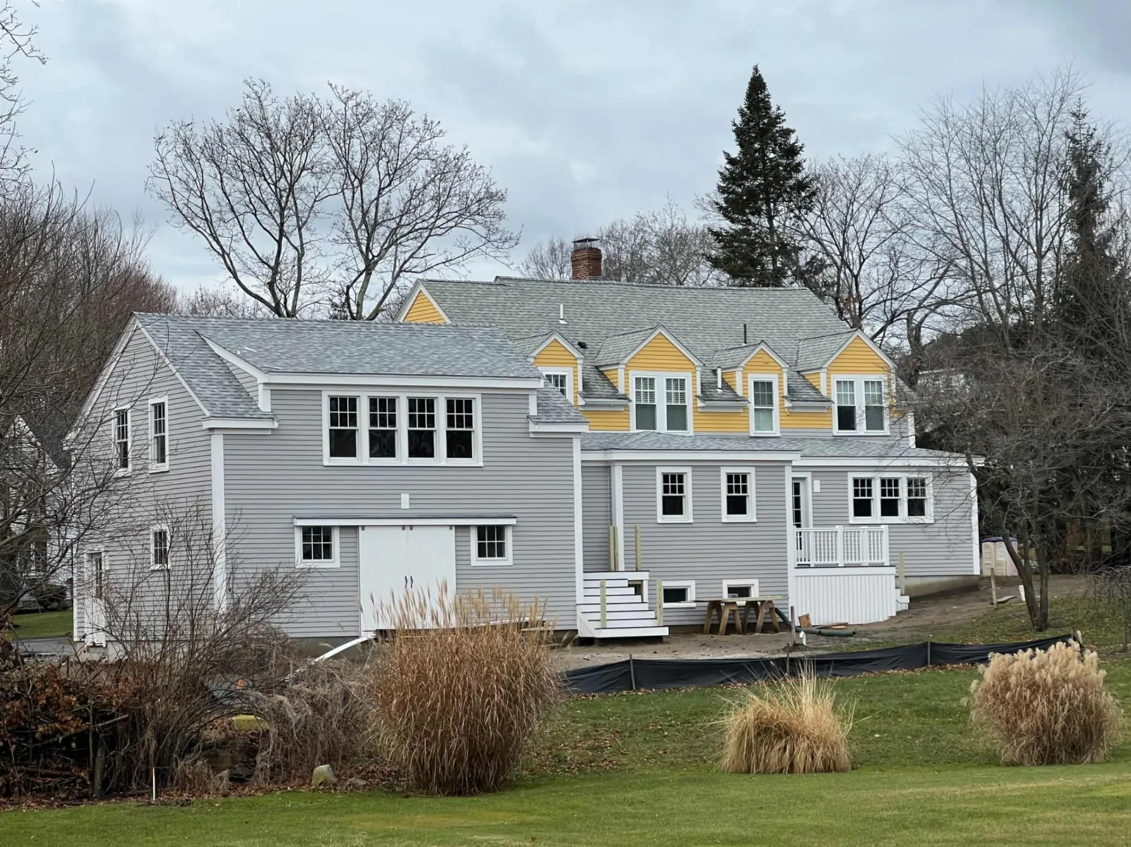Engineered wood siding upgrade on a New England residential exterior
